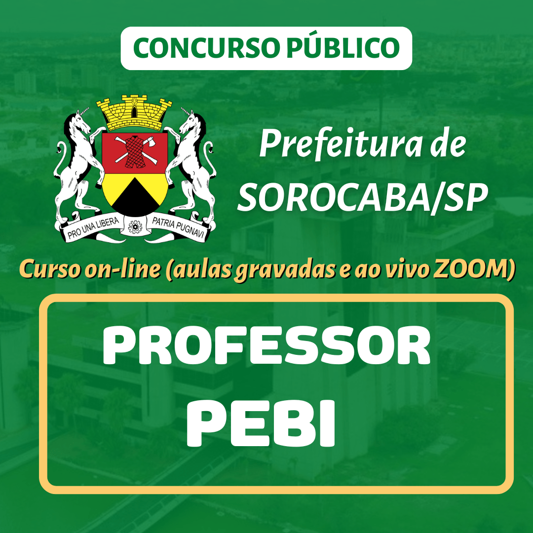 Prefeitura de Sorocaba/SP - PROFESSOR (PEBI)