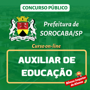 Prefeitura de Sorocaba/SP - AUXILIAR DE EDUCACÃO