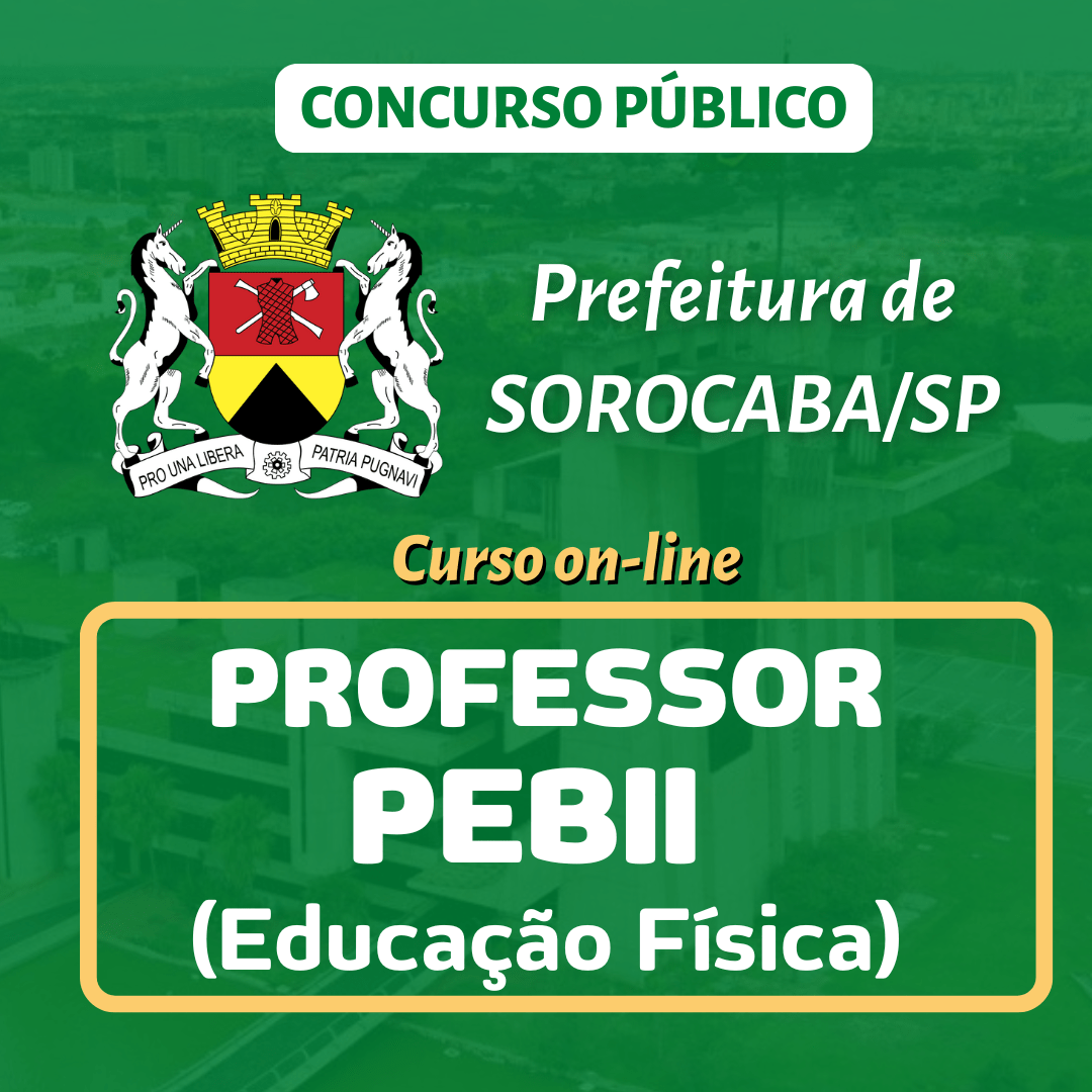Prefeitura de Sorocaba/SP - PROFESSOR (PEBII - Ed. Física)
