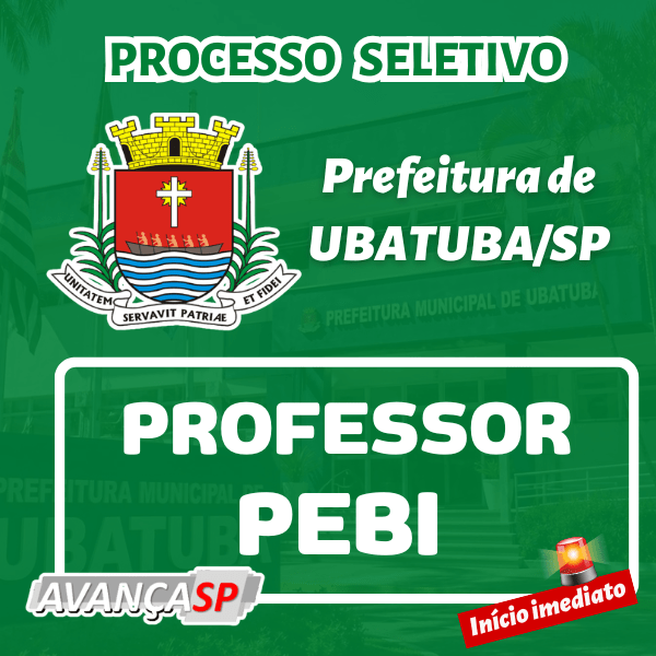 Prefeitura de UBATUBA/SP  - Professor (PEBI)