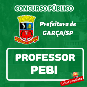 Prefeitura de GARÇA/SP  - Professor (PEBI)