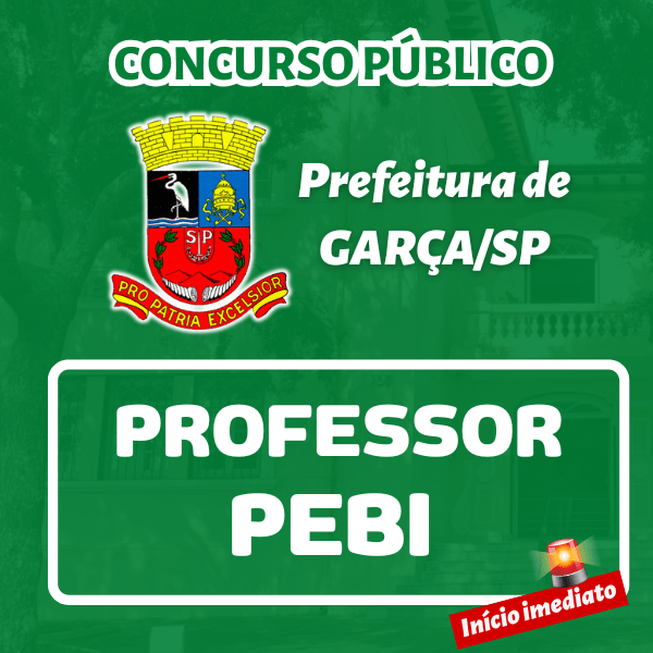 Prefeitura de GARÇA/SP  - Professor (PEBI)